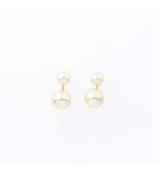 Boucles d'oreilles 2 perles Balaboosté