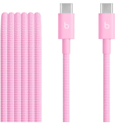 Câble USB-C vers USB-C 1.5m tisse rose neon Beats