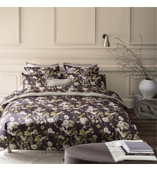 Housse de couette imprimée en satin de coton bio, CLOSERIE Alexandre Turpault