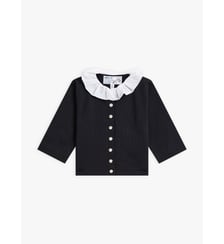 cardigan en jersey de coton avec col en voile de coton Agnès b.