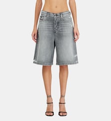 Short en denim à ourlets effilochés Diesel