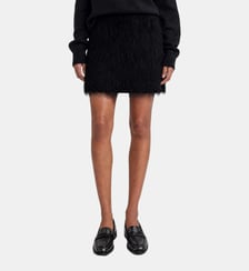 Jupe courte effet franges The Kooples