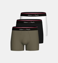 Pack 3 Boxers unis Eden Park Eden Park