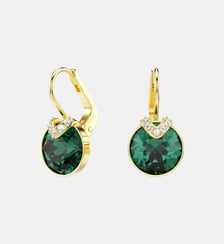 Pendants d'oreilles Bella V, Doré à l’or 18 carats (750/1000) Swarovski
