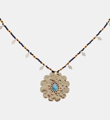 Collier de perles pampilles et pendentif MOKUSAI Hipanema