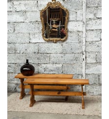 Paire de bancs campagne Antoine N°490- Produit chiné Debongout