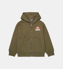 Sweat zippé avec logo Diesel Kids