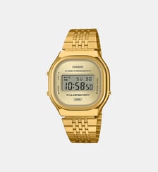 Montre Casio vintage Argenté, Doré A140WEG-9AEF Casio