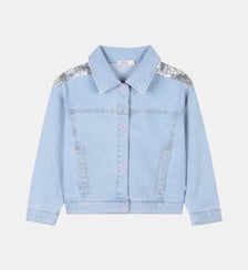 Veste en jean ornée de sequins Billieblush