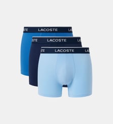 Lot de 3 boxers courts microfibre Lacoste