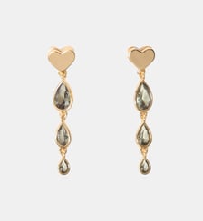 Boucles d'oreille cascades strass Maje