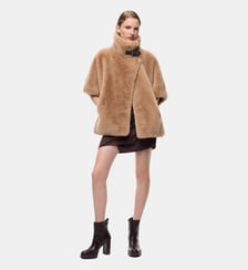 Cape en fourrure synthétique Pinko