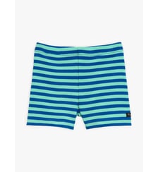short Macio en coton côtelé à rayures 8/8 bleues Agnès b.
