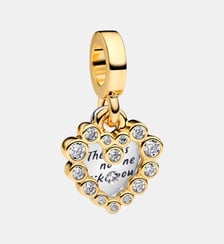 Charm Pendant Double Cœur Scintillant Pandora