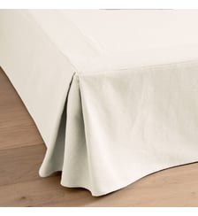Cache sommier uni pur coton Panama La Redoute Interieurs