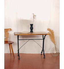 Table à manger bistro en fonte Denise N°123- Produit chiné Debongout