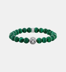 Bracelet en imitation malachite orné d’une Bead en Thomas Sabo