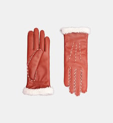 Gants Marie-Louise Femme Cuir Doublés Alpaga Agnelle