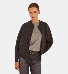 Veste À Manches Longues En Laine Mélangée Alysson Maison 123