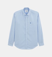 Chemise droite vichy en coton Serge Blanco