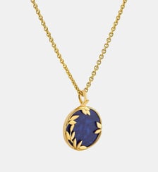Médaille Or Jaune & Lapis-lazuli Flora Arthus Bertrand
