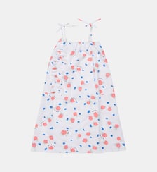 Robe à bretelles avec imprimé fleuri Marni