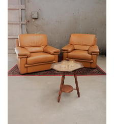 Lot de 2 fauteuils style années 80 Ernest N°1055- Produit chiné Debongout
