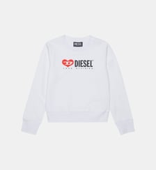 Sweat-shirt à col rond avec logo Diesel Kids