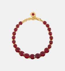 Bracelet fin rang de pierres La Diamantine Rouge Grenat Les Néréides