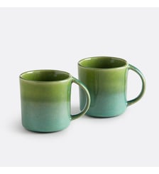 Lot de 2 mugs en grès émail réactif La Redoute Interieurs