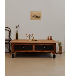 Table basse en bois Léonie N°882- Produit chiné Debongout