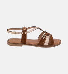 Sandales plates en cuir HABBY Les Tropeziennes par M. Belarbi