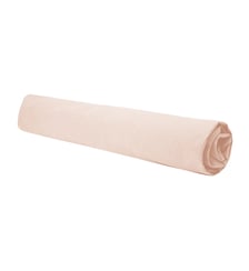 Drap housse en percale de coton lavé, DOUCEUR LAVÉE Blanc Cerise