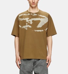 T-shirt avec logo floqué effet vieilli Diesel