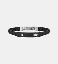 Bracelet souple Christiano en Acier 316L avec diamant blanc Phebus