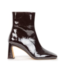 Bottines à Talons Hazel Cuir Verni Froissé Bobbies