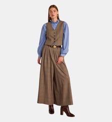 Pantalon Imprimé Prince De Galles Extra Large Tatiana Maison 123
