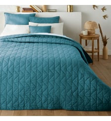 Couvre lit boutis matelassé coton Zig Zag Scenario La Redoute Interieurs