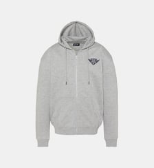 Sweatshirt zippé à capuche army Schott