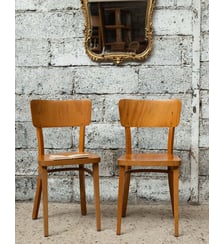 Paire de chaises esprit Thonet Alma N°1827- Produit chiné Debongout