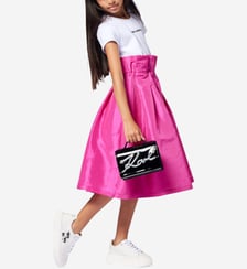 Robe de cérémonie en taffetas Karl Lagerfeld Kids