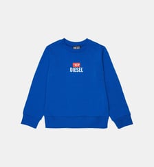 Sweat-shirt à col rond avec logo Diesel Kids