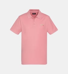 Polo azur en coton piqué Schott