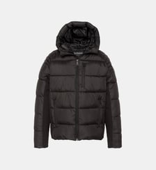 Blouson à capuche bi-matière Schott