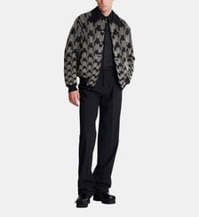 Bomber en satin avec cristaux brodés Balmain