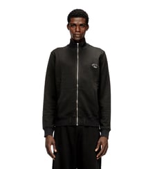 Sweatshirt avec col montant et Oval D métallique Diesel