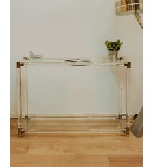 Console en verre Hanna N°813- Produit chiné Debongout