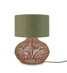 Lampe de Table Kalahari - Taupe/Rotin - Ø32cm Good&Mojo