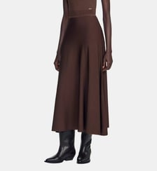 Jupe longue effet transparent Sandro
