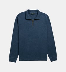 Sweatshirt droit en coton à col zip Alton Ave Rodd & Gunn